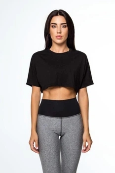 Футболка Designed for Fitness OVERSIZE CROP XS/S чорна
