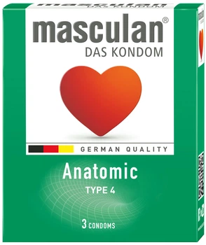 Презервативи Masculan Anatomic 3 шт. (4019042000080/4019042700911)