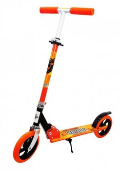Двоколісний самокат на великих колесах складаний Scooter 460 помаранчевий
