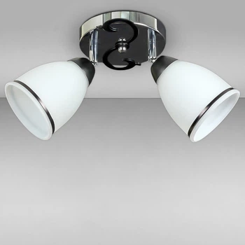 Люстра стельова Light House SH-12608/2 CR+BK хром