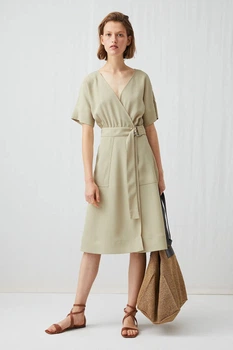 Платье Arket Fluid Twill Wrap Dress 44