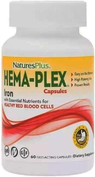 Hema-Plex натуральная добавка Natures Plus №60 (97467037724)