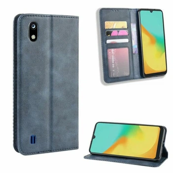 Чехол-книжка Deexe Retro Style для ZTE Blade A7 (2019) - Blue