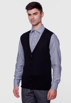 Жилет чоловічий чорний Arber Vest knitt2 AVTK-06 54 зріст 5 чорний (GM 10.59.30)
