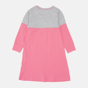 Ночная рубашка Matilda 7307-2 Розовая и серая меланжевая