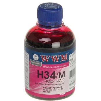 Чернила WWM HP 22/134/136 (8766/9361) magenta (H34/M)