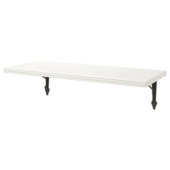 Полиця навісна IKEA BERGSHULT / KROKSHULT, білий, антрацит, 80х30 см, 493.260.78