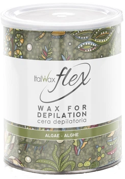 Воск для депиляции ItalWax Flex Водоросли в банке 800 мл (8032835174023)
