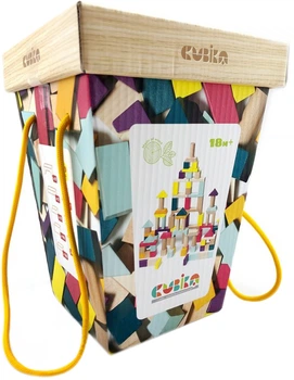 Дерев'яний конструктор Cubik 100 елементів (4823056515184)