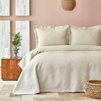 Покрывало с наволочками Karaca Home - Back To Basic bej 250x240 евро (svt-2000022284967)