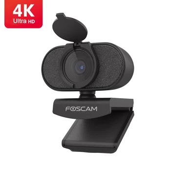 Веб-камера 4K ULTRA HD 2160P (3840x2160) стерео микрофон с шумоподавлением Foscam W81 + колпачок-крышка на объектив
