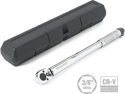 Ключ динамометрический Workpro 3/8" (без дополнительных насадок) (W071031)