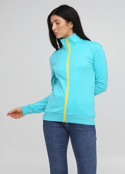 Толстовка "Only Women" (94-ZHUsc1-24-18-mint/yellow-line-M)