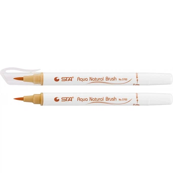 Маркер-кисть Sta Aqua Natural Brush глубокая желтая (STA3700-4)