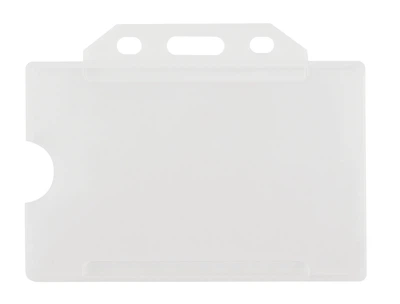 Бейдж горизонтальный Optima 85x54 мм ПВХ PP прозрачный (O45621)