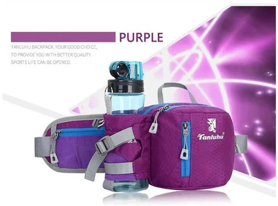 Сумка для бега с бутылкой для воды Tanluxu Purple