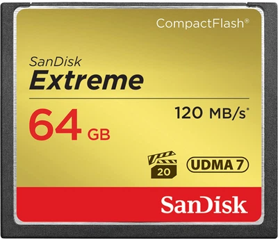 SanDisk Extreme CompactFlash 64GB (SDCFXSB-064G-G46)