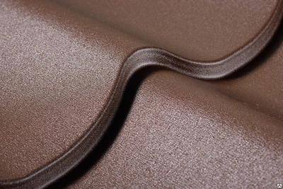 Металочерепица Suntile ral 8017 0.45 мм Коричневая матовая