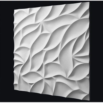 Гипсовые 3D панели A7Studio Листья 500х500х18 мм