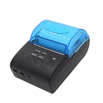 Термопринтер мобильный для чеков компактный переносной легкий карманный Bluetooth Mini 58 мм.