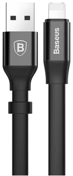 Кабель Baseus Nimble Lightning 2.0 A 0.23 м Black (CALMBJ-B01)