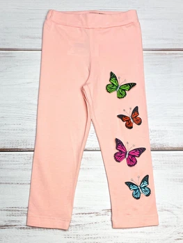 Лосины Timi kids с 3D рисунком Butterfly персиковые 80 см