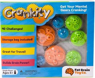 Головоломка Разноцветные шестерёнки Fat Brain Toys Crankity (F140ML) (811802021564)