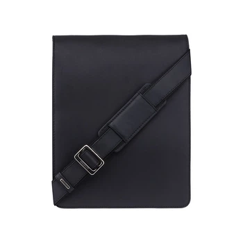 Чёрная кожаная сумка через плечо для мужчин Visconti 18410 BLK