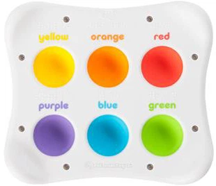 Игрушка сенсорная Цвет Форма Название Fat Brain Toys Dimpl Duo Брайль (F208EN) (811802024251)