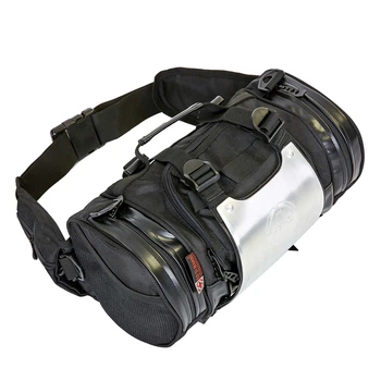 Моторюкзак-пояс с металлической защитной накладкой AO SI MAN NI Heroe T9909 34х19х19см Black-Silver