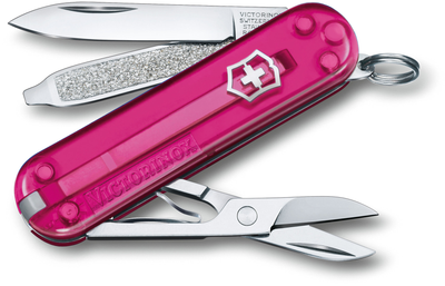 Складной нож Victorinox CLASSIC SD Colors Cupcake Dream 58мм/1сл/7функ/роз.прозр /ножн Vx06223.T5G