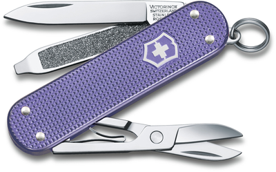 Складной нож Victorinox CLASSIC SD Alox Colors Electric Lavender 58мм/1сл/5функ/рифл.фиол /ножн Vx06221.223G