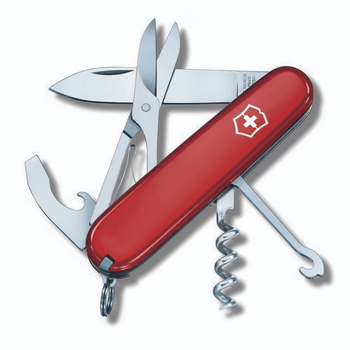 Складной нож Victorinox COMPACT 91мм/15функ/крас /штоп/ножн/ручка/миниотверт Vx13405