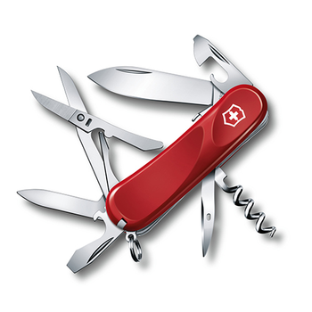 Складной нож Victorinox EVOLUTION S14 85мм/3сл/14функ/крас /lock/штоп/ножн Vx23903.SE