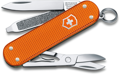 Складной нож Victorinox CLASSIC SD 58мм/1сл/5функ/рифл.оранж (Lim.Ed. 2021) Vx06221.L21