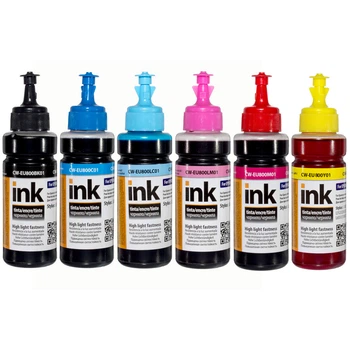 Чорнило Epson L800 (6х100мл) UV BK/С/M/LС/LM/Y Комплект (CW-EU800SET01) *ColorWay