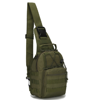 Тактический Рюкзак Сумка Molle M-02 Green на 10 литров через плечо