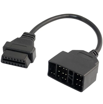 Переходник с OBD2 16pin мама на Toyota 22pin папа
