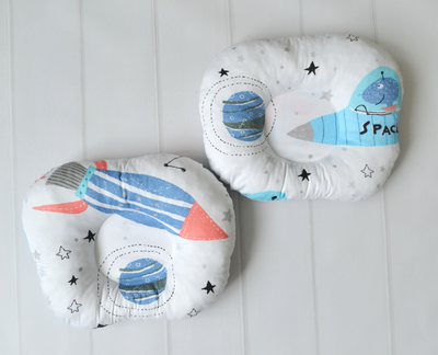 Ортопедична подушка для новонароджених Baby Textile Космос Білий