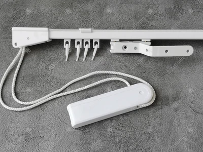Стельовий карниз Quadrum CKS одинарний алюмінієвий з управлінням 310 см (smart)