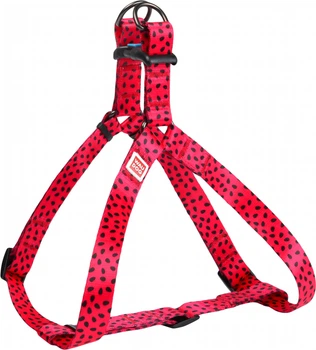 Шлей для собак анатомічний Collar WAUDOG Nylon з QR паспортом, малюнок "Кавун", пластиковий фастекс, M, Ш 20 мм, Д 50-80 см (5050)