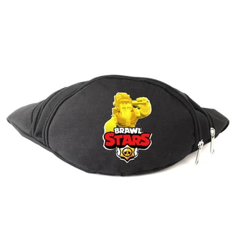Сумка Бананка на пояс Бравл Старс Френк Золотий (BS-Frenk) Cappuccino Toys чорна