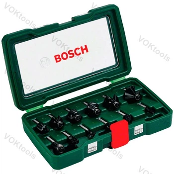 Набор из 12 фрез Promoline Bosch DIY хвостовик 8мм (2607019466)