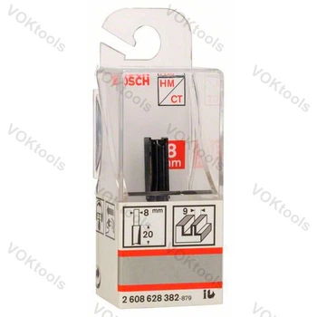 Пазовая фреза по дереву d8 D9 h20 L51 Standard for Wood Bosch Professional (2608628382)