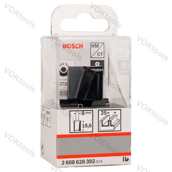 Пазовая фреза по дереву d8 D25 h20 L51 Standard for Wood Bosch Professional (2608628392)
