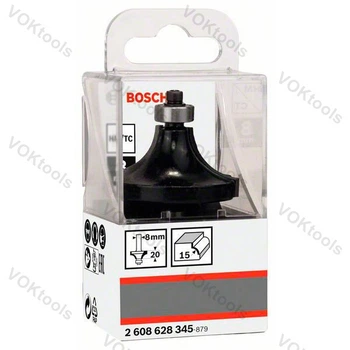 Кромочная радиусная фреза d8 D42.7 h22 L66 R15 Standard for Wood Bosch Professional (2608628345)