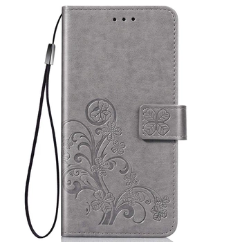 Чехол Clover для Nokia 2.2 / TA-1188 книжка с визитницей кожа PU с визитницей серый