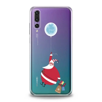 Чехол силиконовый для Huawei (Смешной Санта Клаус) P20 Lite хуавей лайт silicone case (805566040)