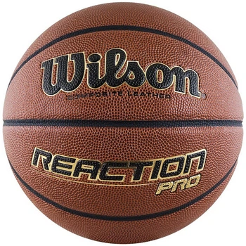 Мяч баскетбольный Wilson REACTION PRO размер 7 композитная кожа коричневый (WTB10137XB07)