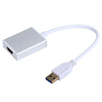 Переходник Dynamode USB 3.0 - HDMI female разрешение 1920*1080 (USB 3.0), 800*600 (USB 2.0), алюминий (USB3.0-HDMI)